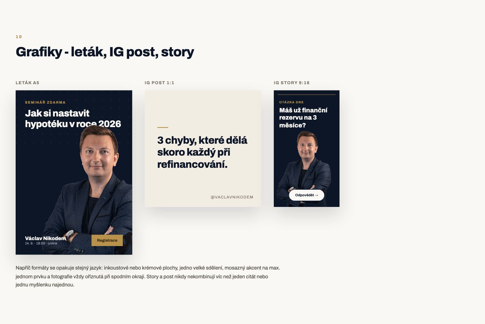 Náhled: Leták, IG post a story